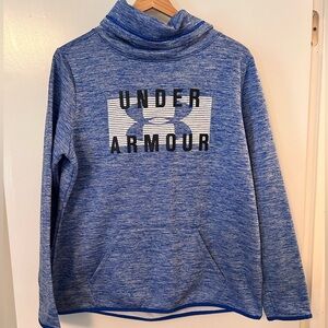 Under Armour blue funnel neck sweatshirt, women’s large